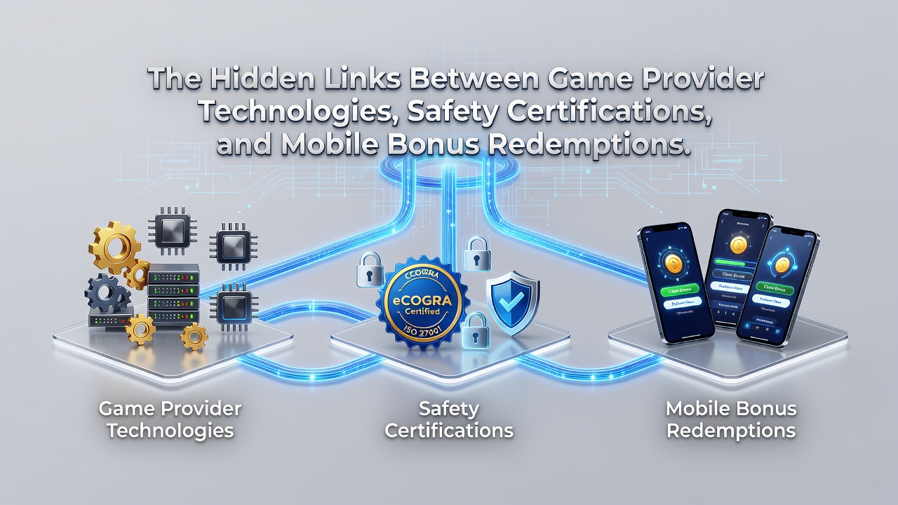Diagram showing data flows between certified gaming software and mobile redemption interfaces
